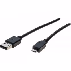 Hypertec 532452-HY, 0,5 m, USB A, Micro-USB B, USB 2.0, 480 Mbit/s, Noir