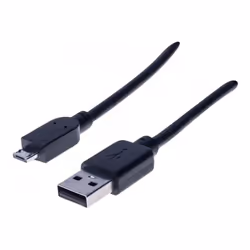 EXC 532454, 1,8 m, USB A, Micro-USB A, USB 2.0, 480 Mbit/s, Noir