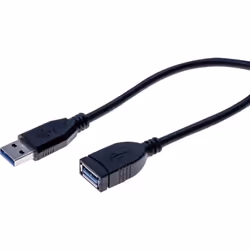 Hypertec 532460-HY, 1 m, USB A, USB A, USB 3.2 Gen 1 (3.1 Gen 1), 5000 Mbit/s, Noir