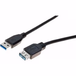 Hypertec 532469-HY, 1,8 m, USB A, USB A, USB 3.2 Gen 1 (3.1 Gen 1), Noir