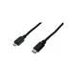 Cordon USB 2.0 Type-C / micro B noir - 1 mètre