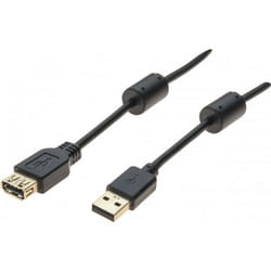 Hypertec 532542-HY câble USB 1,5 m USB 2.0 USB A Noir