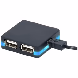 CUC Exertis Connect 543130, USB 2.0, USB 2.0, 480 Mbit/s, Noir, Bleu