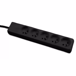 Dexlan 573431, 1,5 m, Intérieure, 1 mm², Noir, CE, NF, 5 sortie(s) CA