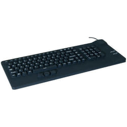 Clavier USB fin et rigide trackball
