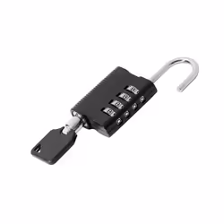 Hypertec 594600-HY, Verrouillage à combinaison, Passe-partout, Noir, Acier, Acier, Rond