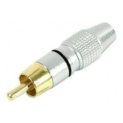 EXC 720160 connecteur de fils RCA Or, Métallique