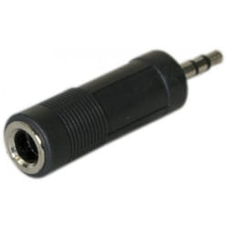 CUC Exertis Connect 720411 changeur de genre de câble 6.35-mm 3.5-mm Noir