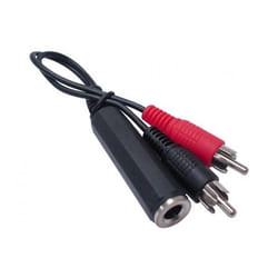 Hypertec 721111-HY câble audio 6,35 mm 2 x RCA Noir