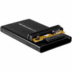 Dexlan 738305 Boîtier de disques de stockage Boîtier HDD Noir 2.5"