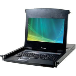 Console KVM - DEXLAN - 751808 - 185 Full HD - 8 Ports - Rackable 1U