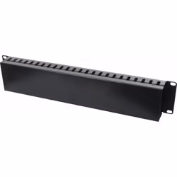 EXC 754535, Panneau de gestion de câbles, Noir, Métal, 2U, 48,3 cm (19")