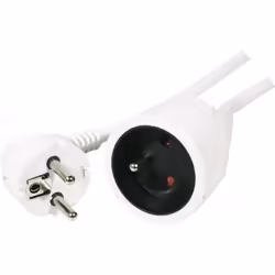 CUC Exertis Connect 807500 multiprise 10 m 1 sortie(s) CA Intérieure Noir, Blanc