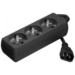 CUC Exertis Connect 808514 multiprise 4 m 3 sortie(s) CA Intérieure Noir