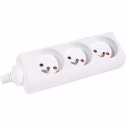 Dexlan 808530, 1,5 m, Intérieure, Type EF (CEE 7/7), Droit, 1 mm², Blanc