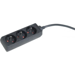 Dexlan Multiprise 3 prises - Noir