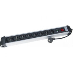 CUC Exertis Connect 808794 multiprise 1,8 m 8 sortie(s) CA Intérieure Aluminium, Noir