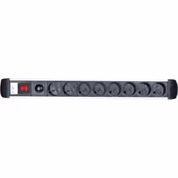 CUC Exertis Connect 808794 multiprise 1,8 m 8 sortie(s) CA Intérieure Aluminium, Noir