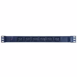 LOGON TUPS042, Basique, 1U, Aluminium, Noir, 6 sortie(s) CA, Coupleur C19