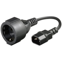 LOGON TC24NC câble électrique Noir 0,23 m Coupleur C14 CEE7/4