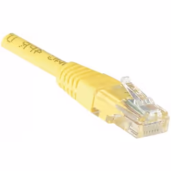 EXC Patch RJ45 cat.5e U/UTP Yellow 10m câble de réseau Jaune Cat5e U/UTP (UTP)