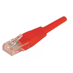 EXC Patch RJ45 cat.5e U/UTP Red 0.30m câble de réseau Rouge 0,3 m Cat5e U/UTP (UTP)