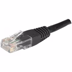 EXC Patch RJ45 cat.5e U/UTP Black 20m, 20 m, Cat5e, U/UTP (UTP), RJ-45, RJ-45