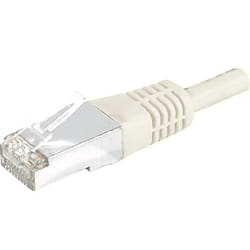 Dexlan RJ-45 Cat6 M/M 1m câble de réseau Blanc S/FTP (S-STP)
