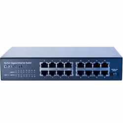 Dexlan 891016 commutateur réseau Non-géré L2 Gigabit Ethernet (10/100/1000) 1U Noir - Vue supplémentaire 2