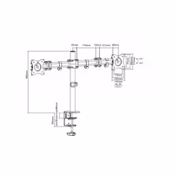 CUC Exertis Connect 903038 support Support passif Écran Noir