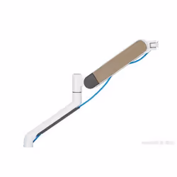 Dacomex D35-100CG-W, Pince/boulon, 43,2 cm (17"), 88,9 cm (35"), Réglage de la hauteur, Blanc
