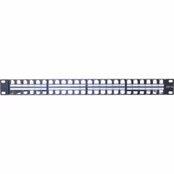 Hypertec 908080-HY, S/UTP (STP), Noir, Montage de rack, 1U, 44,4 mm
