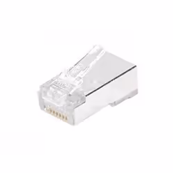 Hypertec 920842-HY, RJ45, Métallique, Transparent, Cat6a, S/UTP (STP), 10 pièce(s)