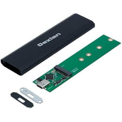 Boitier externe - DEXLAN - DEX-924685 - USB 3.1 Type C - Compatible SSD M.2 NVMe - Noir