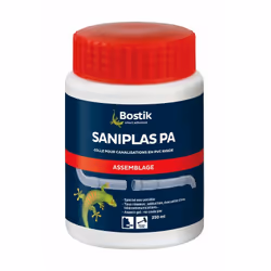 Résumé : Colle pvc saniplas pa par BOSTIK Plus en détails : COLLE PVC SANIPLAS PA - Colle destinée à l'assemblage des tubes e ...