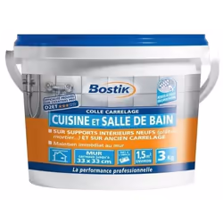 Colle carrelage - cuisine et salle de bain - 3 Kg