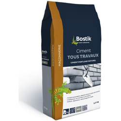 Ciment tous travaux 10kg Couleur: Blanc - Bostik