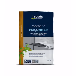 Résumé : Mortier à maçonner gris par BOSTIK Coloris : Gris Plus en détails : MORTIER À MAÇONNER GRIS - Montage de briques et  ...