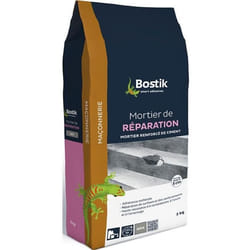 Mortier réparation - BOSTIK - Sac 5 kg - Intérieur - Ciment - Gris