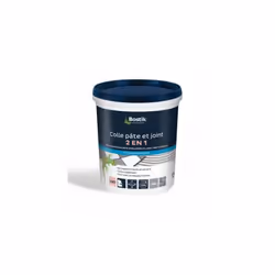 Description générale Colle et joint gris 2 en 1, spécialement conçu pour les murs intérieurs, y compris les pièces humides te ...