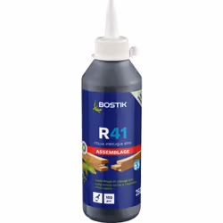 Description générale La colle vinylique R41 D3 de BOSTIK est idéale pour l'assemblage de tous types de bois et de panneaux, y ...