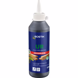 Colle UR D2 ultra rapide BOSTIK - 306046 - Colle à bois vinylique prise ultra rapide Pour assemblage de bois toutes essences, ...