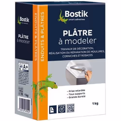 Plâtre poudre fin à modeler boîte de 1kg - BOSTIK - 30604206 - TU