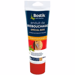 Enduit de rebouchage - BOSTIK - Pâte tube 330g - Pour bois - Intérieur/Extérieur - Facile à peindre