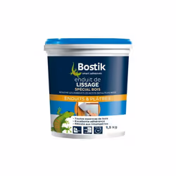 Description commerciale L'enduit de lissage spécial bois permet de boucher les pores du bois et masquer les petits défauts. I ...