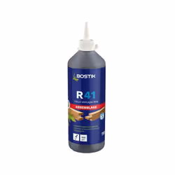 Description générale Colle vinylique R41 BOSTIK, format biberon de 750 g, spécialement conçue pour l'assemblage et le placage ...