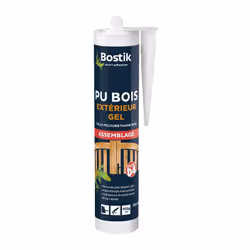 Description générale Colle polyuréthanne gel Bostik pour assemblage de menuiseries intérieures et extérieures, idéale pour le ...