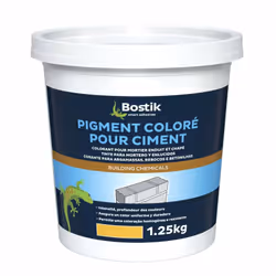 Résumé : Pigment ciment 1.25kg/c6 par BOSTIK Plus en détails : PIGMENT CIMENT 1.25KG/C6
