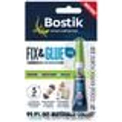 Colle BOSTIK Fix & Glue Gel Sans Odeur Sans Solvant - 3 tubes de 1 g