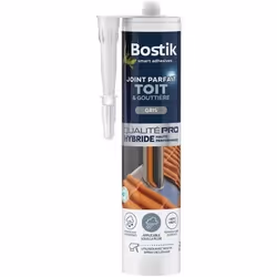 BOSTIK Joint parfait toit et gouttière gris - Cartouche 280 ml